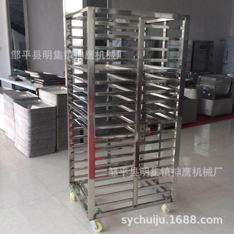 厂家直供馒头蒸架 按需做食品厂周转车 移动式晾晒 烘烤架子车