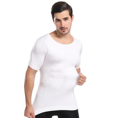 Men's shapewear, short sleeved corset, chest cinching,