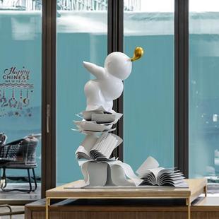 售楼处样板间装 饰品酒吧家居收纳潮流不锈钢创意落地大摆件雕塑