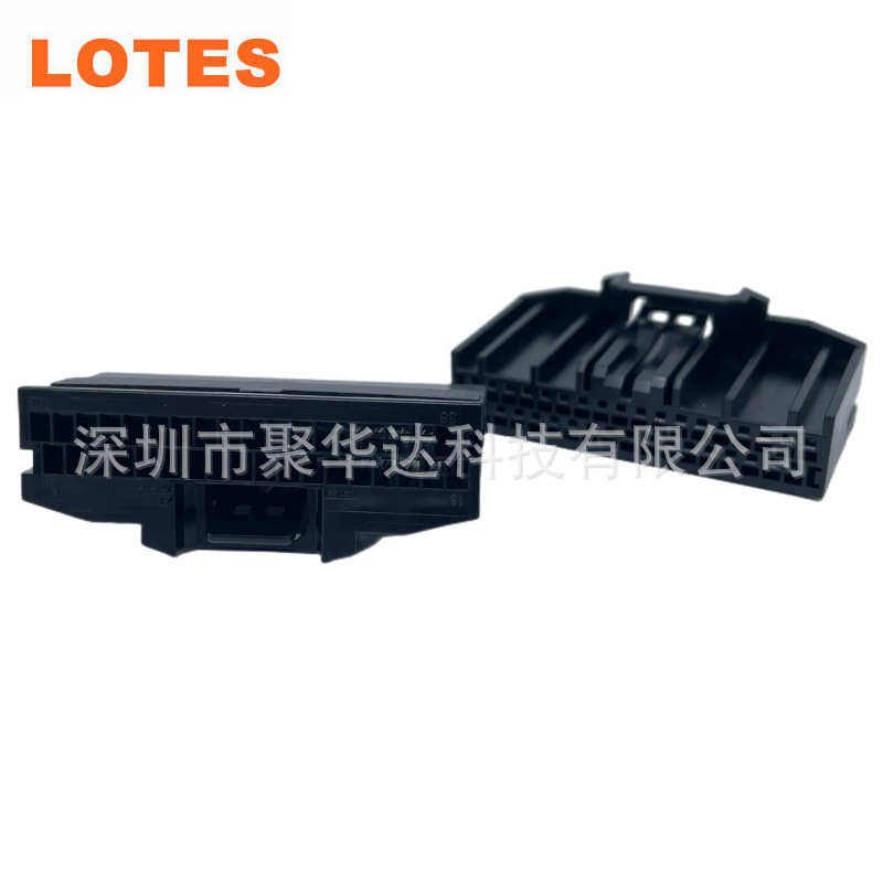 LOTES AAUS01AS0-036K01储能连接器汽车BMS母座塑料成品36PIN黑色