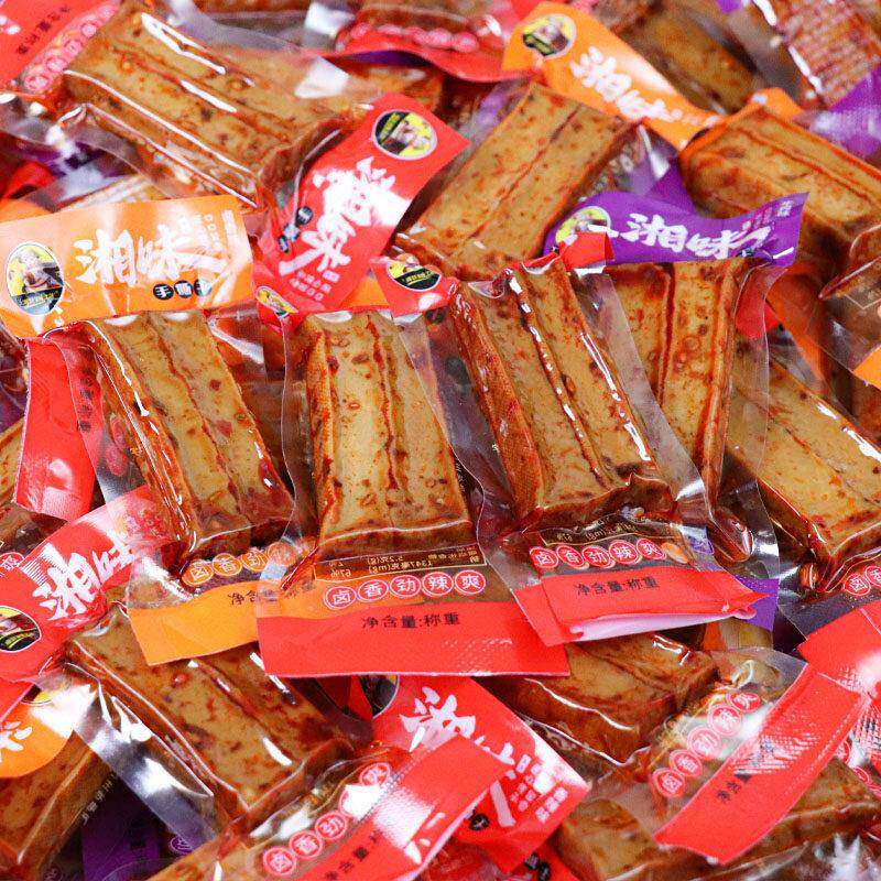 包邮 湖南邵阳武冈零食特产豆干湘派香辣小豆干休闲小吃多味500克