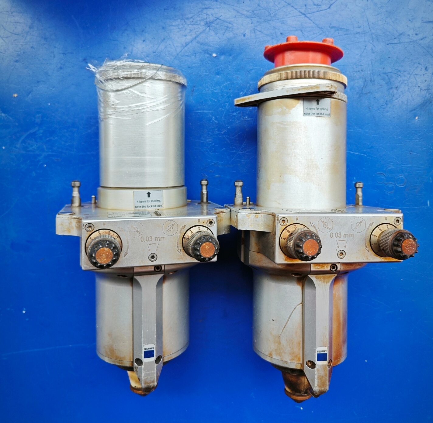 通快激光切割头250mm一台，130mm一台，