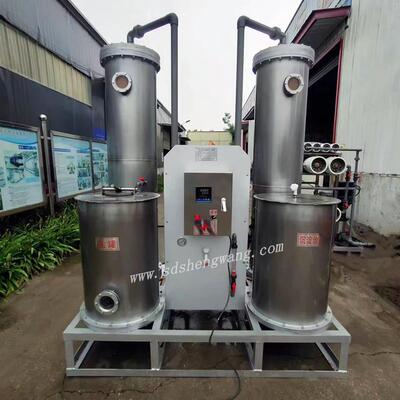 全自动钠离子交换器不锈钢柱锅炉除垢软化水设备胜王水处理