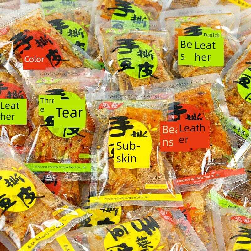 新疆包邮敏杰手撕豆皮500g辣条大辣片麻辣豆皮豆干休闲零食小吃网