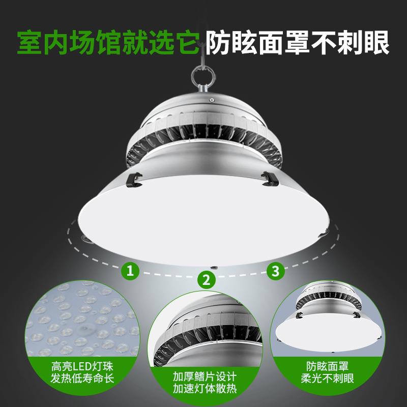 OMGL厂ED工工矿灯防眩房灯15W照0明厂灯仓库车间天棚灯吊灯节能省