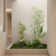 大型竹子绿植造景仿真青苔景观装 饰酒店庭院花槽植物落地仿生园景
