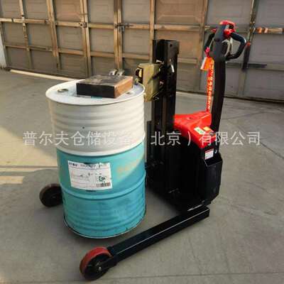 普尔平衡重TAE全电动油桶搬运车支腿宽升支腿直无角圆桶高车堆高