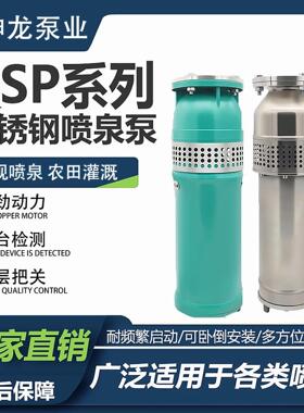 QSP喷泉泵小区景观音乐不锈钢喷泉泵高扬程大流量浸水式喷泉泵