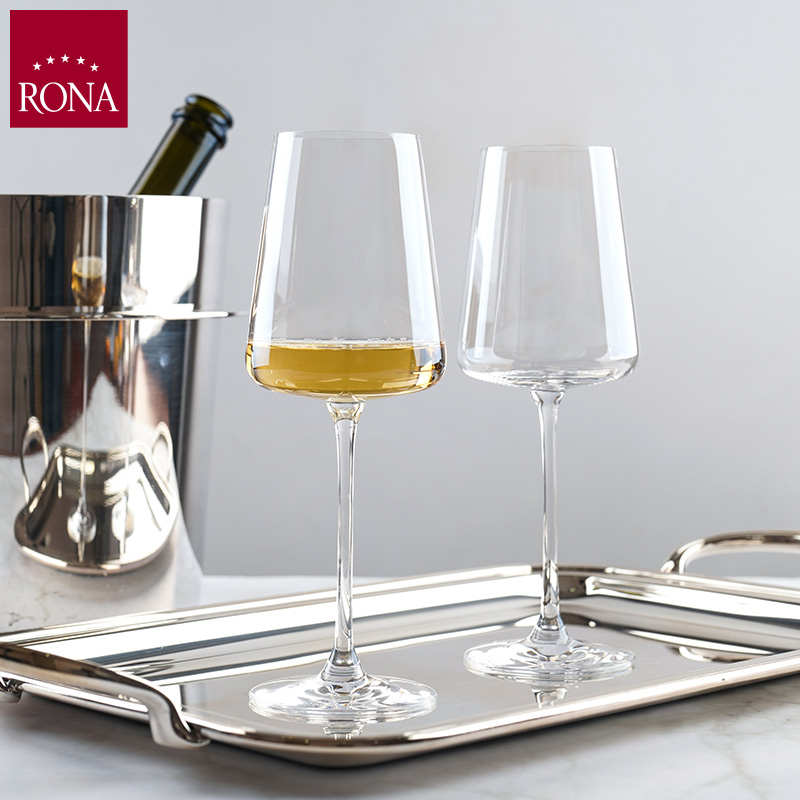 rona洛娜进口风尚水晶高脚杯家用红酒杯香槟杯酒店用葡萄酒杯