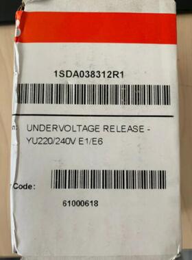 YU-1SDA038012R1YU220/240VE1/E6ABB欠压脱扣器线圈框架