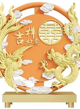 新婚喜庆如意摆件乔迁新居家居客厅酒柜玄关装饰品开业新房送礼品