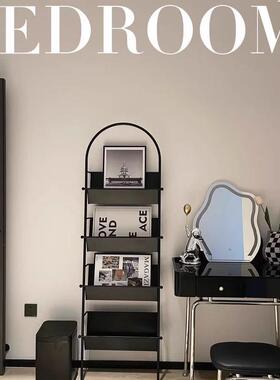 网展红170黑色中古杂志架书报落架地铁艺靠墙架置物客厅书刊摆件