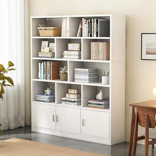 书架落地置柜物架多层客厅靠墙柜子储物学收柜纳SJ0221子家用加厚