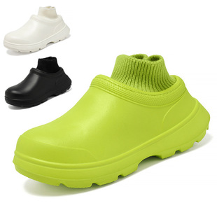 外穿包跟爱加绒室内家居厚底保暖产后月子防水棉鞋 棉拖鞋 女冬季