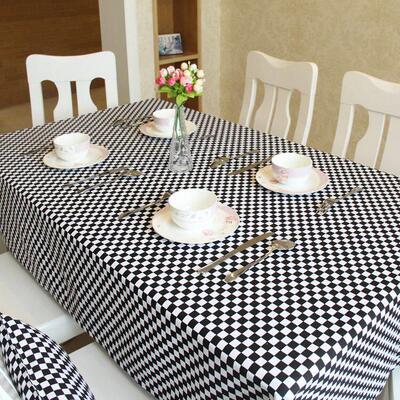 Waterproof Tablecloth Dining Table Cover Cloth Decor Plaid