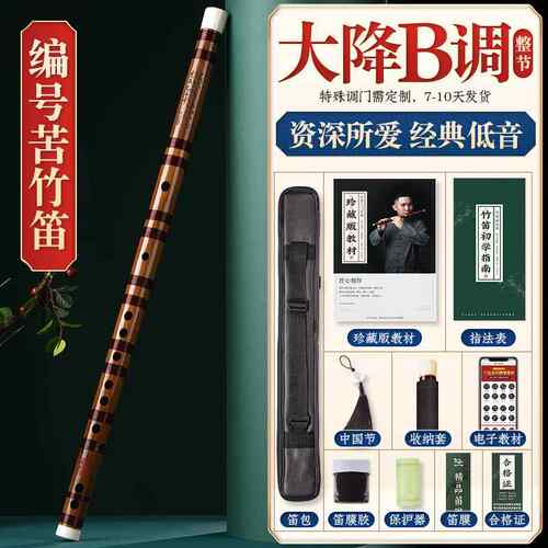正品小湛文兵笛子一节竹笛专业人演奏级大a降b调c古风g学者f成e乐