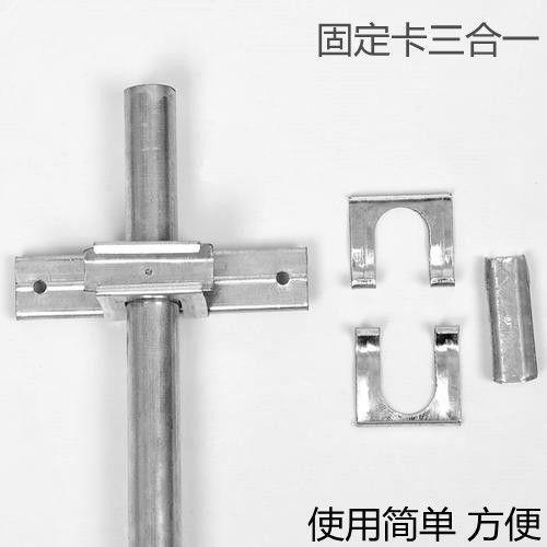 包邮大棚配件热镀锌钢管固定卡扣防风卡槽固定卡高锌固定器三合一