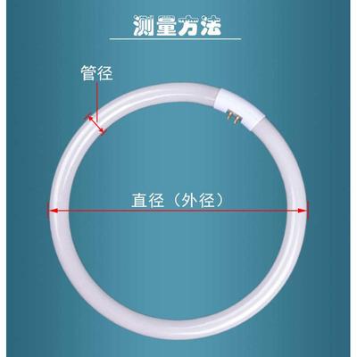 T6圆形灯管22W32W40W55W65W72W80W三基色环形灯管吸顶灯节能光源