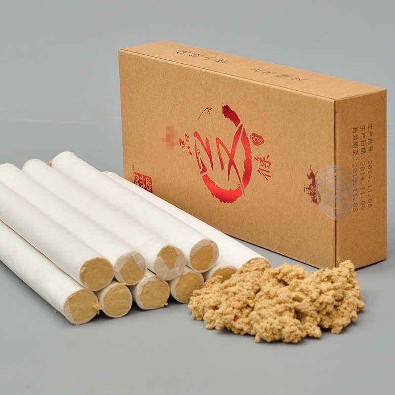 阿兴家五年陈金艾条艾柱批发家用纯手工南阳40:1家用温灸艾灸条