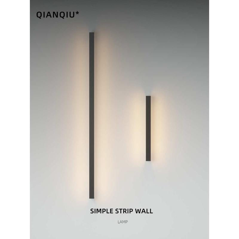 户外壁灯 防水极简长条庭院室外洗墙灯led阳台别墅外墙灯大门前灯