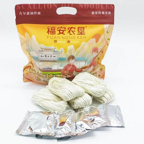 福安特产农垦拌面速食包装猪油拌面小吃方便劲道葱油面干条含酱料