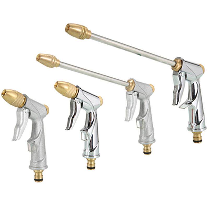 家用洗车水枪泡沫长杆高压水枪金属铜枪头花园浇花铝合金园林水枪