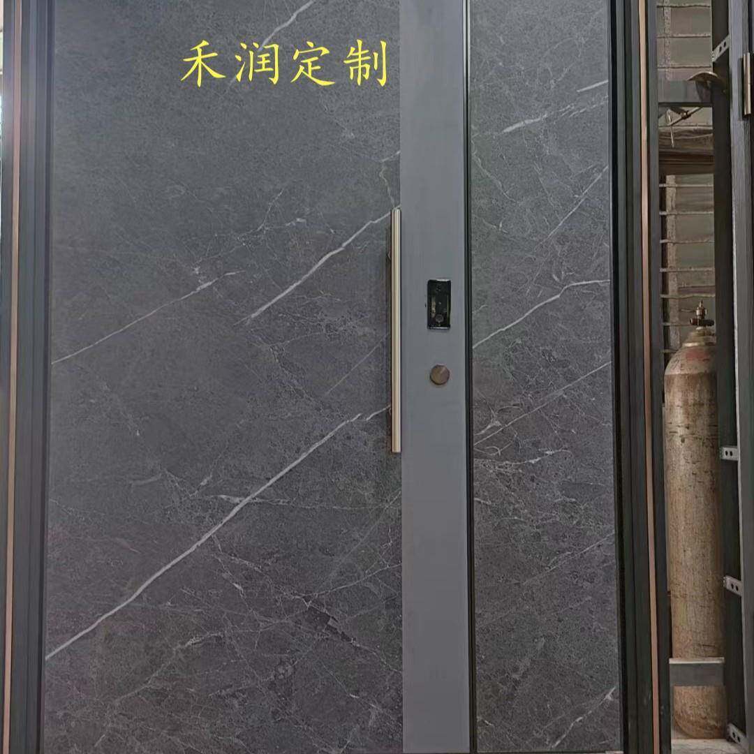 绝美质感工厂直供铸铝装甲子母门5D岩板门小区入户门乡村别墅大门