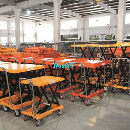 现货供应PTS500手动平台模具平台车液压台车液压平台升降手推车