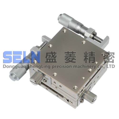 供应新品60*60XY轴LBY60-L直线滚珠型轴承钢手动微调架位移平台