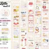 现 可爱风手账胶带 汤圆肉多多小时间时间轴系列和纸pet胶带