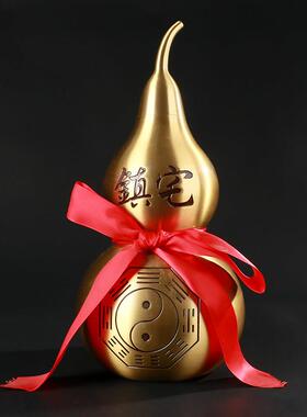 大仕缘 铜招财八卦葫芦活口空心葫芦挂件工艺品摆件乔迁开业礼品