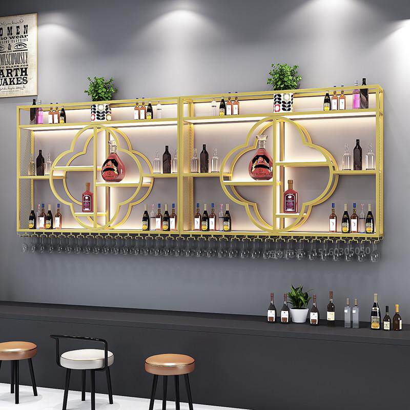 白酒展示架创意置物架子北欧壁挂式酒架酒庄墙上酒柜烟酒行红酒架