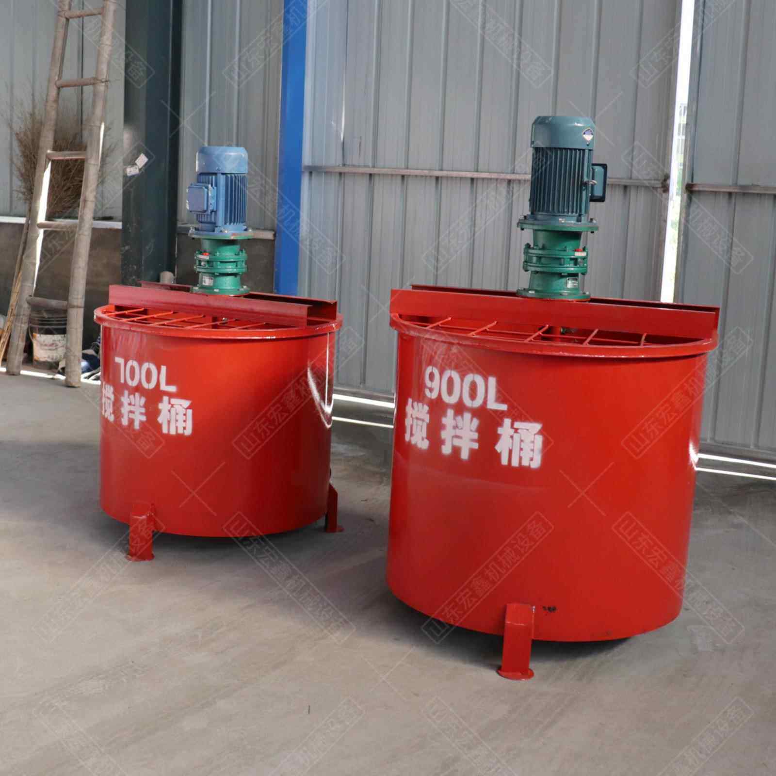 电动立式型拌桶758水泥砂浆制搅机小工程单浆层双层混凝土搅拌机