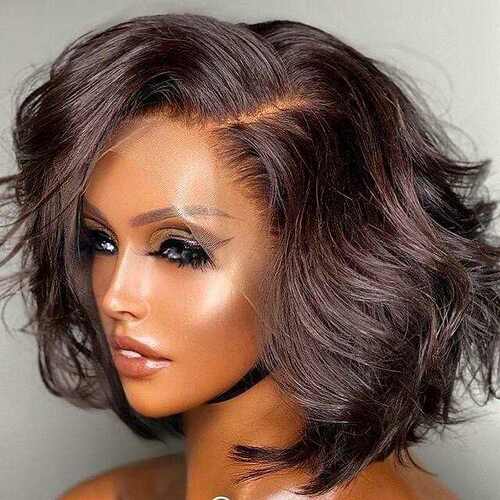 13x4 wavy frontal wigs前蕾丝真人假发头套human hair许昌假发