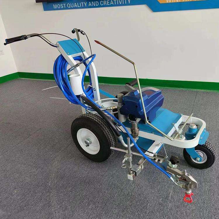 小型冷喷划线机车库路面划线机设备道路标志线喷涂机机器厂家