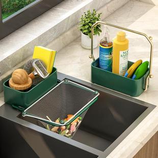 厨房沥水网兜架厨余垃圾过滤网一次性剩饭剩菜沥水网海绵擦沥水架