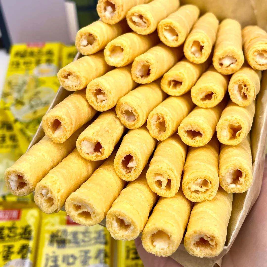 真好意多种口味榴莲注心蛋卷凤凰卷食品饼干零食24支包邮