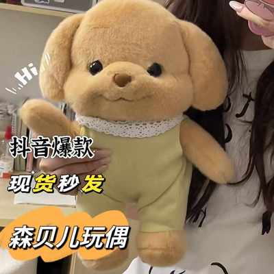 森贝儿玩偶玩具A毛绒可爱贵宾犬宝宝公仔小狗狗波斯猫女孩生日礼