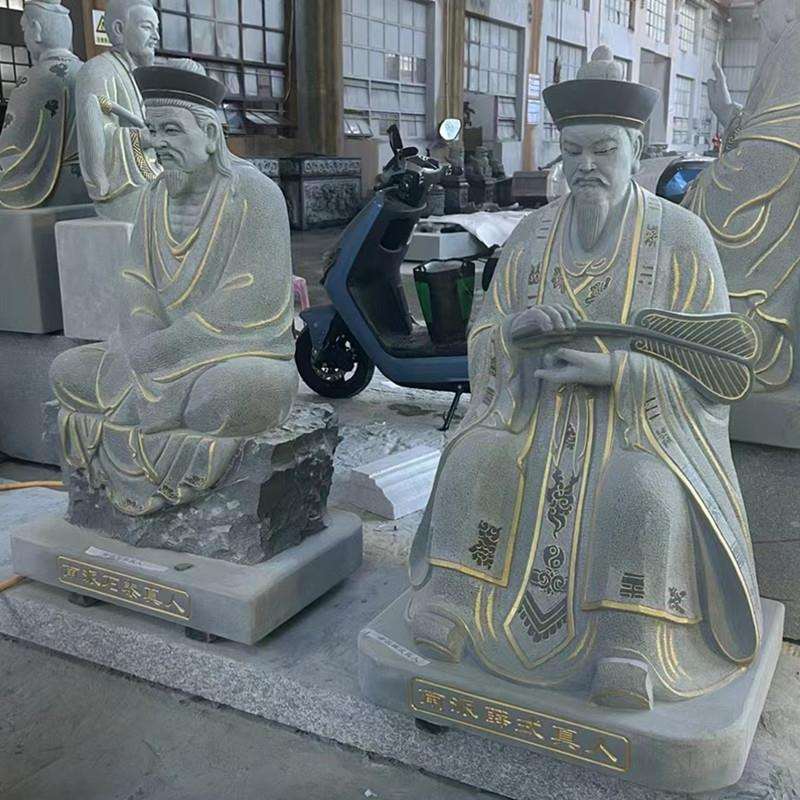石雕古代人物雕塑大理石太乙真人雕像汉白玉景点南北派真人雕像