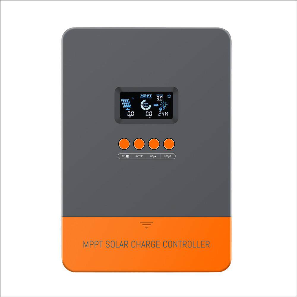 MPPT60A 12V24V48V太阳能控制器背光液晶LCD散热太阳能发电控制器