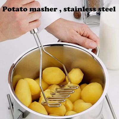 Potato masher , stainless steel