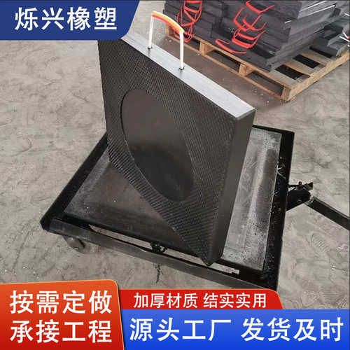 吊车支腿垫板 黑色加厚耐磨聚乙烯泵车垫脚板防滑高承压支腿垫板