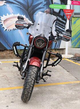 适用于隆鑫无极CU625前挡风玻璃高矮风挡玻璃LX600-2护胸板导流罩