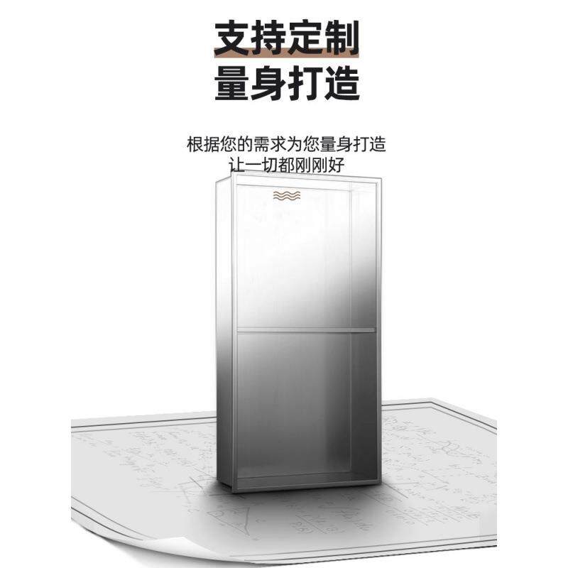 不锈钢壁龛卫生间浴室金属电视嵌入式柜成品置物架