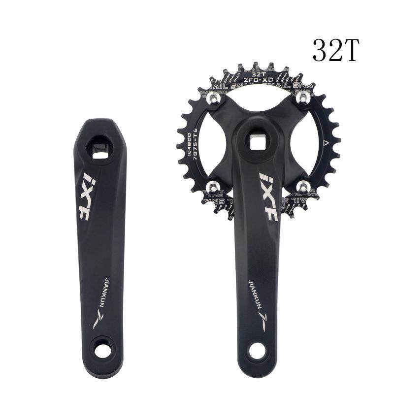 健坤山地车方孔曲柄 正负齿单盘 9S/10/11速齿盘30/32/34/36/38T