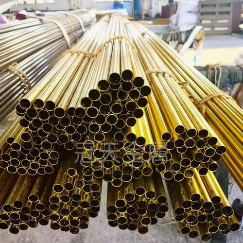 H59薄壁黄铜管H65冷凝器散热器铜管热交换器制冷管道卫浴黄铜管