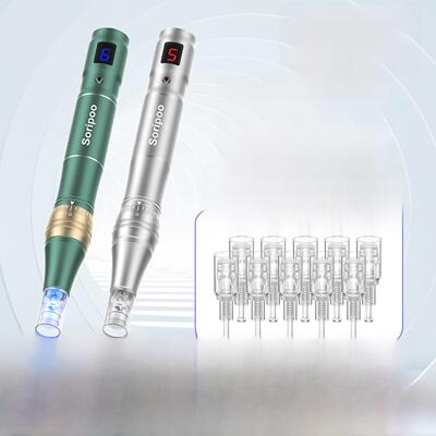 索利普电动微针导入仪器痘坑痘印mts微晶导入仪中胚美容院微针仪