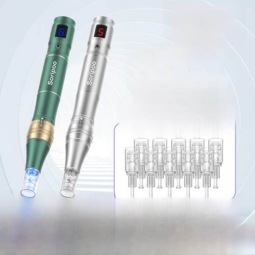 索利普电动微针导入仪器痘坑痘印mts微晶导入仪中胚美容院微针仪