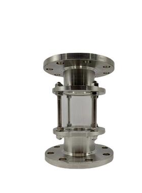 HGS07-126不锈钢视镜 304管道法兰视盅 玻璃视镜 法兰直通视镜