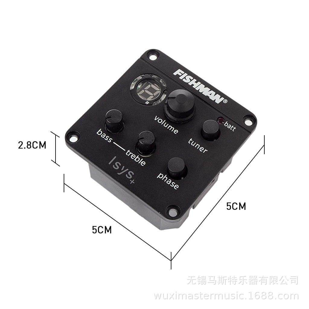 吉他拾音器EQ电箱均衡器301吉他配件民谣拾音器液晶调音器